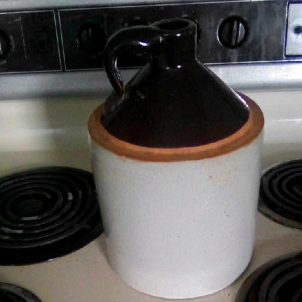 Vintage Stoneware Jug with Handle 1800s 3 Gallon Dug Up Myself